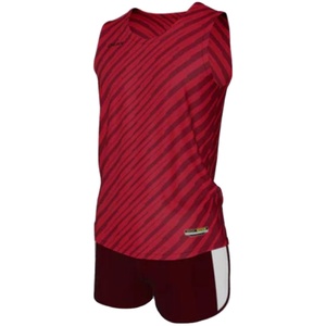 Vêtements de sport unisexe séchage rapide couleur contrastée maillots d'athlétisme personnalisés athlètes de course sans manches Kit de course à pied - Product Image 2