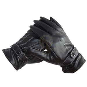 Hot Sale Reasonable Price Solid Color Leather <b>Gloves</b> Touch Screen Winter <b>Warm</b> Leather <b>Gloves</b> - Product Image 2
