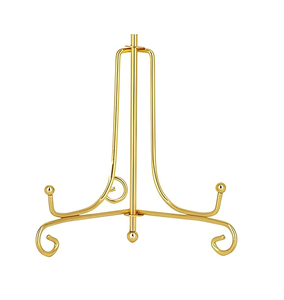 Brass <b>Plate</b> Holder Rack Kitchen Storage Space <b>Plate</b> holder Rack Modern Sustainable Brass <b>Plate</b> Rack - Product Image 1