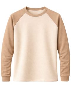 T-shirt à manches longues en jersey raglan personnalisé pour homme, coton et polyester, col rond, décontracté, manches contrastées, style baseball, fourniture de vêtements OEM - Product Image 1