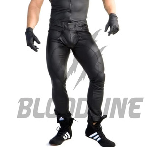 Pantalon de moto en PU noir pour homme, toutes saisons - Product Image 3