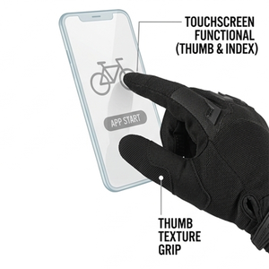 Gants de motocross personnalisés à doigts complets, respirants, compatibles écran tactile, impression par sublimation, à pois noirs, pour la gym et la pêche - Product Image 3