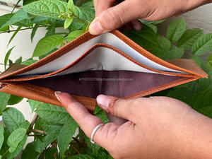 Cartera de cuero genuino para mujer, Cartera de piel auténtica, elegante, Vintage, marrón, gran oferta - Product Image 5