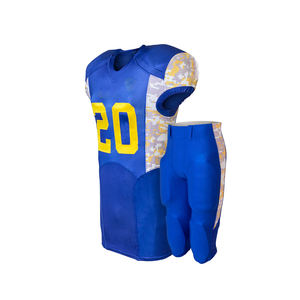 Uniforme de Fútbol Americano, Jersey de Talla Grande, Estampado Completo, Unisex, Cuello en V, Malla, Nombre del Equipo Personalizado, Conjunto Elegante, Logotipo Personalizado de Alta Calidad - Product Image 3