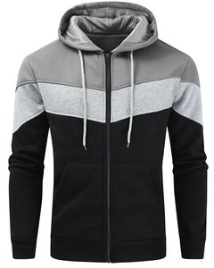 Mens Woven Polyester Cotton Hoodies Sherpa Lined Solid Winter Sweatshirt Jacket with Hood Digital Printed Polyester Cotton <b>Blend</b> - Product Image 1