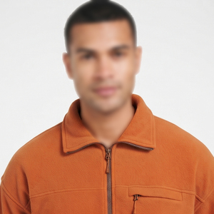 Vestes polaires pour hommes, lourdes, douces et chaudes, avec poche poitrine, col rabattable, manteau polaire d'hiver pour activités extérieures - Product Image 4