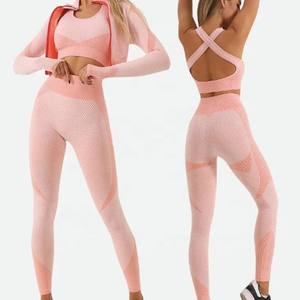 New Women Yoga Set Gym Clothing Female Active Sports Wear Running Fitness Suit Yoga Set Seamless Sport Set 2026 - Product Image 6