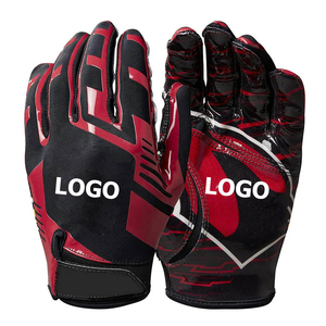 Guantes de fútbol americano para exteriores, guantes deportivos con diseño antideslizante, estilo popular, guantes de fútbol americano antideslizantes para deportes. - Product Image 1