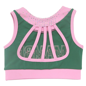 Vestido de Falda sin Mangas para Adultos, para Fútbol Americano, Animación, Baile, con Estampado de Diamantes de Imitación, Uniforme de Spandex/Poliéster - Product Image 5