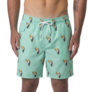 Customized Men's Printed Green Color <b>Shorts</b> Eco friendly Anti Pilling Sublimated <b>Shorts</b> For Men's Casual Wear - Product Image 1