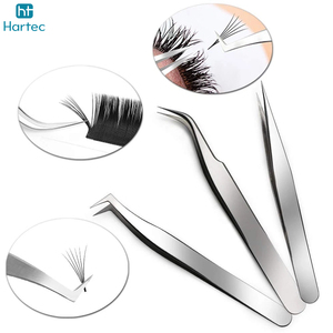 Easy To Use Non Slip Handle Fiber Tip Eyelash Extension Tweezers, High Precision Effortless Stainless Steel Beauty Tweezers - Product Image 4