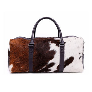 Hair-on-Hide Cowhide Leather Tote <b>Bag</b> Genuine Western Style Tan Leather Handbag for Women Rustic Cow Print Shoulder <b>Bag</b> - Product Image 2