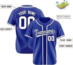 Maillot de baseball respirant personnalisé - T-shirt à manches courtes avec nom, numéro et logo pour un usage unisexe en été - Product Image 2