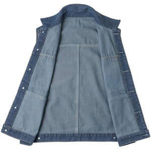 Nouvelle arrivée : Gilet en jean respirant de qualité supérieure pour homme, design tendance, sans manches, look décontracté, streetwear. - Product Image 4