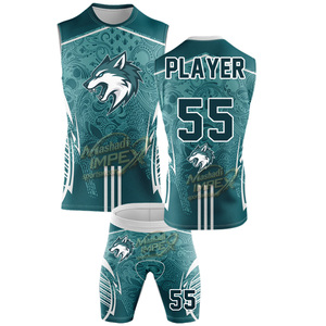 Maillot de volley-ball sublimé Mashadi IMPEX Wolf Team, unisexe, évacuation de l'humidité, polyester 320g, adulte, toutes saisons - Product Image 2
