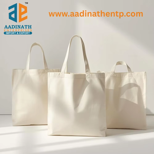 Heavy Duty Cotton <b>Canvas</b> Tote Bag with Zipper Closure Personalized Logo Eco-Friendly & Reusable for Beach and Daily Use - Product Image 2