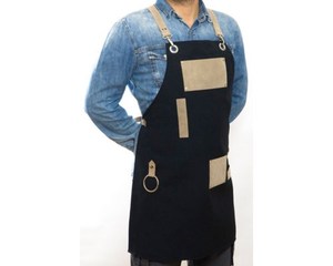 Delantal de Trabajo de Lona Ligera de Primera Calidad, Uniforme Resistente para Barberos y Baristas con Bolsillos - Product Image 2