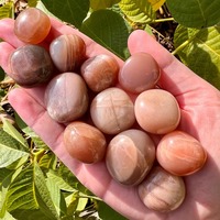 Pierres Roulées en Pierre de Lune Pêche Naturelle Polie 15-30mm en Gros, Gemmes de Guérison, Cristaux Reiki, Thème Amour
