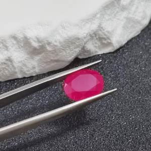 Rubis naturel rouge sang, taille ovale, forme œuf, rubis facetté avec inclusions, plusieurs tailles C65R pour la vente en gros de bijoux - Product Image 5