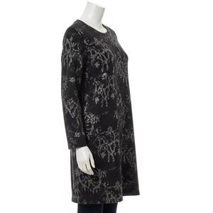 Robe décontractée élégante pour femmes en laine, tissu doux et chaud lavable, imprimé pailleté, manches longues, tenue d'hiver - Product Image 2