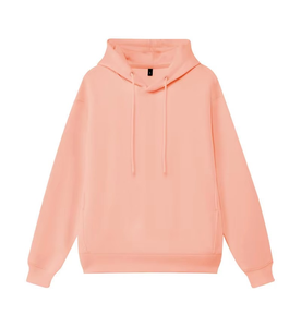 เสื้อฮู้ดดี้ผู้ชายสีดำล้วน ตัวเลือกพิมพ์โลโก้ มีเชือกผูก ปรับได้หลายขนาด เสื้อฮู้ดดี้โอเวอร์ไซส์แบบยูนิเซ็กส์ - Product Image 1