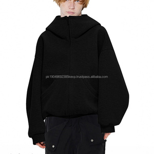 Sudadera con Capucha y Cremallera Completa para Hombre, Estilo Holgado, para Otoño e Invierno, 550G - Product Image 1