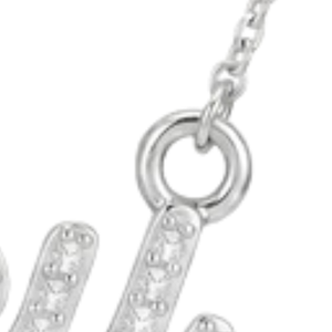 Collier Pave Script Legacy pour Femme, Pendentif Lettre en Cristal Couleur Or Élégant, Bijou Tendance, Chaîne de Luxe, Qualité Supérieure - Product Image 2