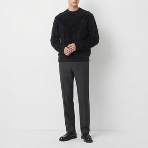 Suéter de Invierno para Hombre, 100% Algodón, Transpirable, Antiarrugas, Cuello Redondo, Manga Larga, Diseño Vintage, con Logotipo Personalizado al por Mayor OEM - Product Image 5