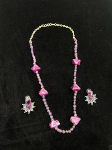 Conjunto de Collar con Cuentas de Moissanita de Corte Brillante Chapado en Plata de Ley Tishya, Forma de Flor, Romántico, para Compromiso, Boda, Fiesta - Product Image 3