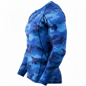 Custom Design Unisex Rash Guard Dry Fit <b>Compression</b> <b>Shirts</b> Long Sleeve Fitness Bodybuilding Breathable - Product Image 4