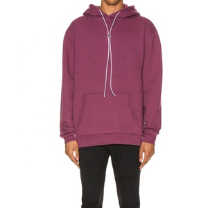 Sweat à capuche personnalisé en molleton de coton brossé avec poche kangourou pour homme, épais, lourd, grande taille, coupe oversize, idéal pour l'hiver - Product Image 1