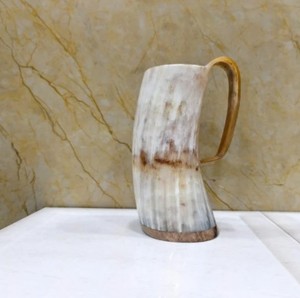 Jarra Vikinga de Cuerno Hecha a Mano, Taza para Beber de Primera Calidad, Jarra de Cerveza de Cuerno de Buey, Estilo Medieval, Artículo de Regalo - Product Image 6
