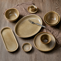 Service de vaisselle en porcelaine moderne fait main ST, inspiré du style nordique, bols à soupe, assiettes à salade, passe au lave-vaisselle, fabriqué en céramique