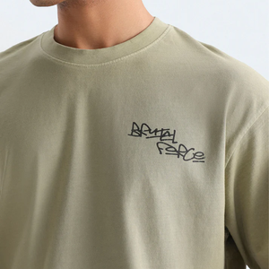 T-shirt vintage à épaules tombantes avec imprimé graphique - Streetwear rétro des années 90 - T-shirt en coton surdimensionné à imprimé géométrique brutaliste - Product Image 4