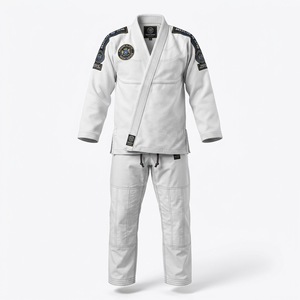 Kimono de BJJ Personalizado en Blanco, 300g, Algodón, Uniforme de Grappling - Product Image 5