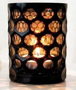 Crystal <b>Vase</b> Faceted Design Round Shape <b>Clear</b> Glass Home Decoration Tabletop Flower Holder Durable Minimalist Style - Product Image 5