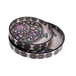 High Demanding Premium Mango Wooden <b>Tray</b> <b>Round</b> Serving <b>Tray</b> & Serveware Ideal for Gifting Home and Kitchen Breakfast Usage - Product Image 1