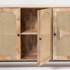 Aparador de Madera de Ratán Vandana Pebble Lunaris para Interiores y Exteriores Modernos y Elegantes - Product Image 2