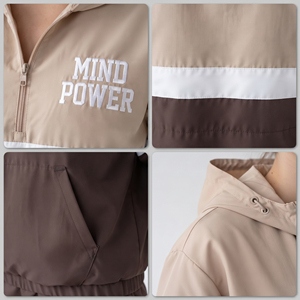 3/4 <b>Zipper</b> Women Windbreaker Hoodie Custom Embroidered Printed Front Hooded Pullover Jacket 100% Nylon Waterproof Hiking <b>Top</b> - Product Image 6