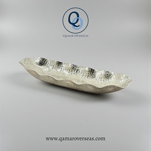Plateau de service en aluminium gaufré, forme Art Déco, écologique, résistant à la chaleur, pour la restauration à domicile/les restaurants, taille et finition personnalisées - Product Image 3