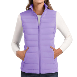 Chaleco Acolchado para Mujer, Ligero y Cálido, sin Mangas, con Aislamiento Cómodo, Costuras Acolchadas y Cierre Frontal - Product Image 1