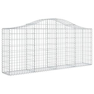 Ensemble de 3 paniers gabions en fer galvanisé argenté, collection de paniers métalliques - Product Image 3
