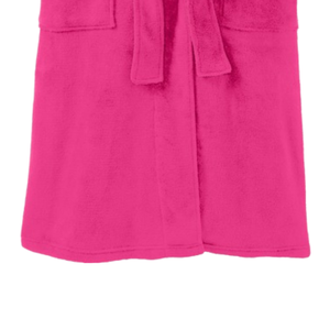 Peignoir en microfleece doux et confortable, léger, à manches longues, pour la détente à la maison, vêtement de mode - Product Image 5