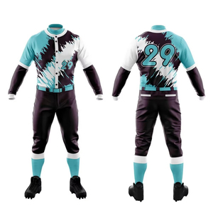 Vêtements de sport, uniforme de baseball, nouveau design, uniforme de baseball 100% polyester, uniforme de baseball à vendre - Product Image 4