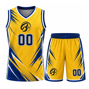 Camisetas de baloncesto personalizadas, camiseta deportiva sin mangas 100% poliéster, nombre del equipo bordado, número del jugador, talla grande - Product Image 1