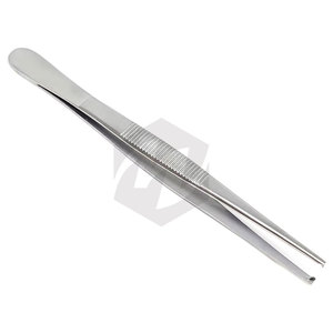 Pince à tissus chirurgicale à dents droites de 5,5 pouces en acier inoxydable de qualité supérieure pour procédures chirurgicales et dissection - Product Image 1