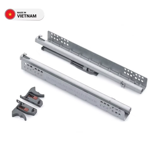 Correderas Inferiores Ajustables de Cierre Suave, Correderas de Cajón de Metal de Extensión Completa de Alta Resistencia - Product Image 1