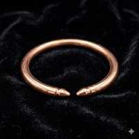 Bracelet manchette en cuivre fait main, ajustable, unisexe, bijou minimaliste, personnalisation pour couple, impression réactive N.S Overseas