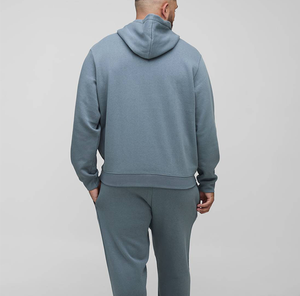 Sweat à capuche molletonné épais pour homme, coupe décontractée, imprimé sérigraphié, pour l'entraînement sportif hors terrain en hiver - Product Image 4