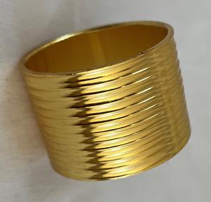 Anneaux de serviette en métal élégants et contemporains, écologiques (laiton/or/argent) pour la décoration de table de mariage - Vente chaude - Product Image 3